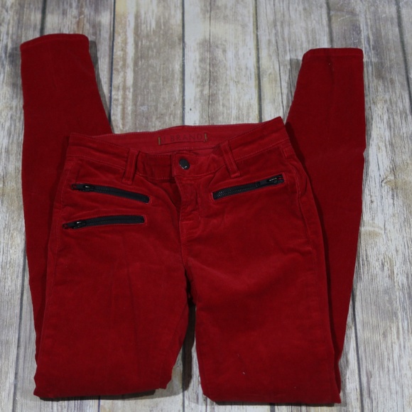 J Brand Denim - J Brand Triple Zip Zoey Skinny Jeans/Corduroy Pant